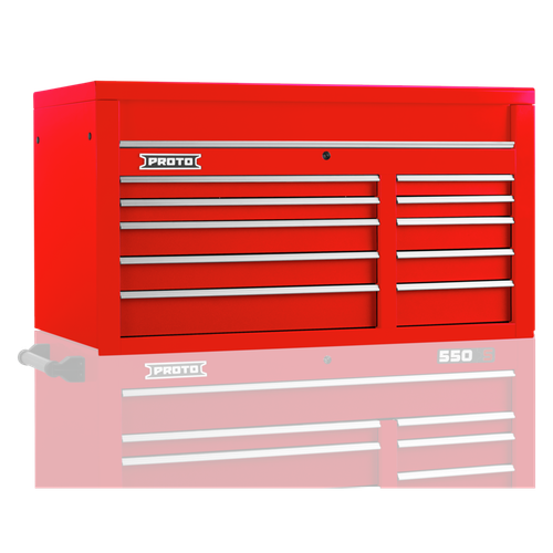 Proto J555027-10RD Top Chest 50 In 10 Dwr Gl Red