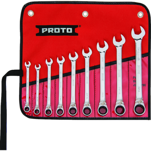 Proto JSCVT-9S 9Pc Combo Reversible Ratcheting Wrench Sae (1 ST)