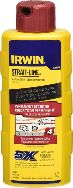 Irwin 4935519 Chalk 6 Oz - Crimson Redpermanent