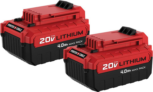 Porter Cable PCC685LP 20V Double Battery Pack4.0Ah Batteries