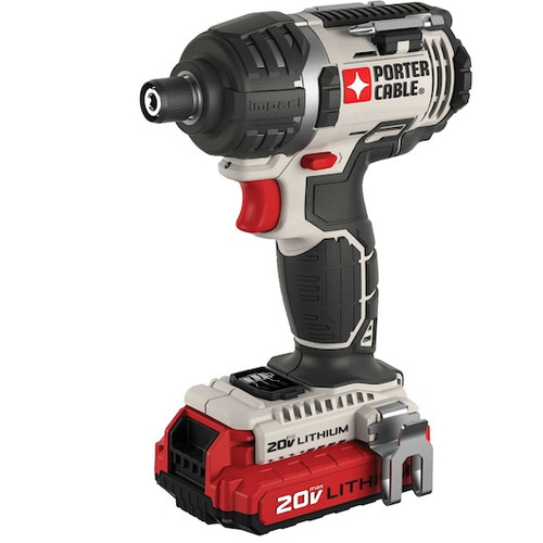 Porter Cable PCCK640LB 20V Max 1/4In Hex Lithium Ion Impact Driver Kit