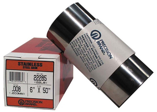 Precision Brand 22154 22Lx6 .006 6"X60" Ss Shim (1 RL)
