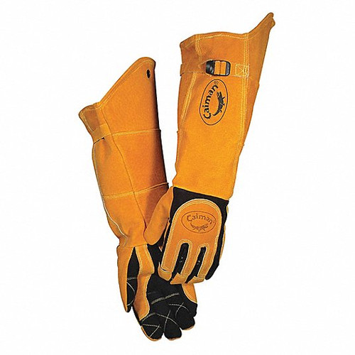 Caiman 1878-6 Welding Glove 21" Deerskin Palm Pair XL (1 Pair)