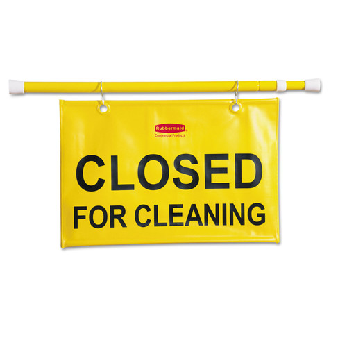 Rubbermaid Commercial FG9S1500YEL Safety Sign - Closed Forcleaning
