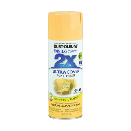Rust-Oleum 249091 Painters Touch 2X Warm Yellow Gloss 12 Oz (1 CN)