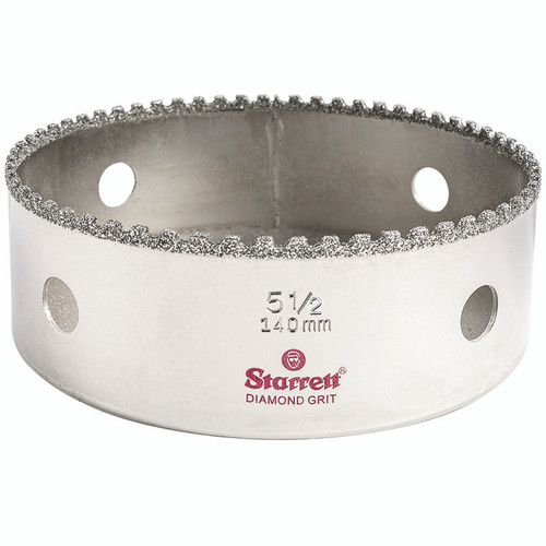 L.S. Starrett KD0512-N Diamond Grit Hole Saw 5-1/2" 140 mm  Diameter