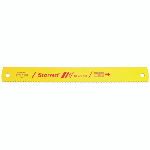 L.S. Starrett BS1406-7 Bi-Metal 14" X 1-5/8" X.075" X 6 Tpi