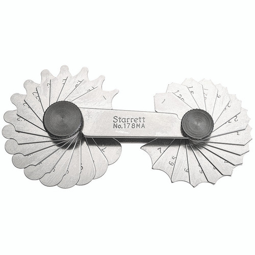 L.S. Starrett 50666 178B Radius Gage 17/64-1