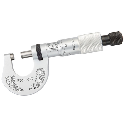 L.S. Starrett 50968 T232Xrl 0-1/2" Outside M