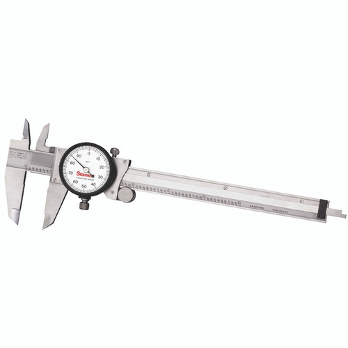 L.S. Starrett 66568 120A-6 W/Slc 6" Dial Caliper- Plastic Case- Slc