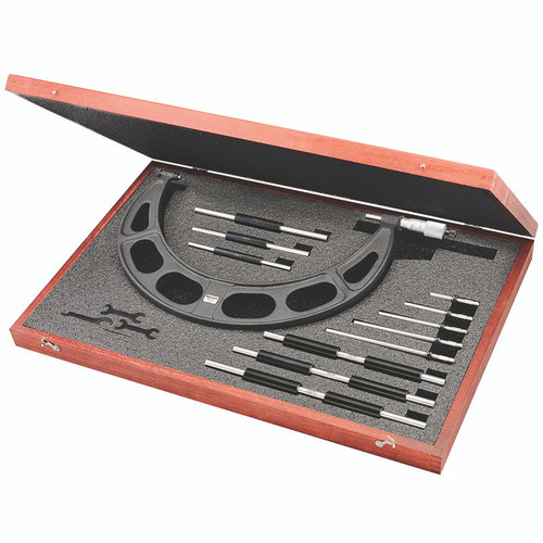 L.S. Starrett 72704 224.1Grlz Int.Change Anvmic 6-12" W Case