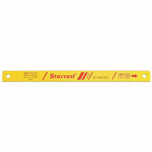 L.S. Starrett BS1210-5 Power Hacksaw Blade 12"X 1-1/8" X .050" 10 Tpi