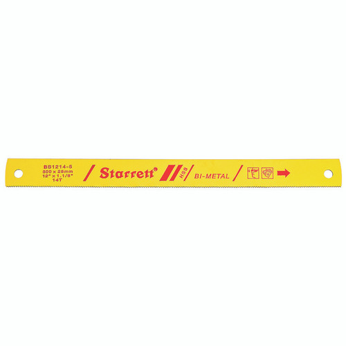 L.S. Starrett BS1214-5 Power Hacksaw Blade 12"X 1-1/8" X .050" 14 Tpi