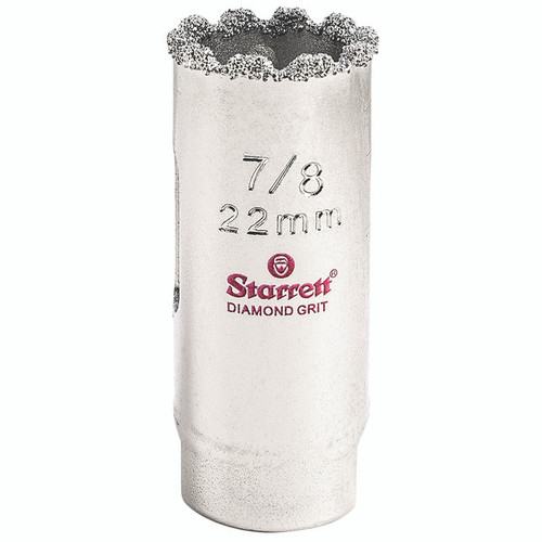 L.S. Starrett KD0078-N Diamond Grit Hole Saw 7/8" - 22 mm  Diameter