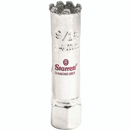 L.S. Starrett KD0096-N Diamond Grit Hole Saw 9/16" - 14 mm  Diameter