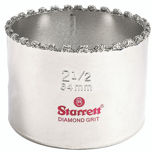 L.S. Starrett KD0212-N Diamond Grit Hole Saw 2-1/2" - 64 mm  Diameter