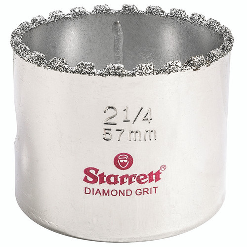L.S. Starrett KD0214-N Diamond Grit Hole Saw 2-1/4" - 57 mm  Diameter