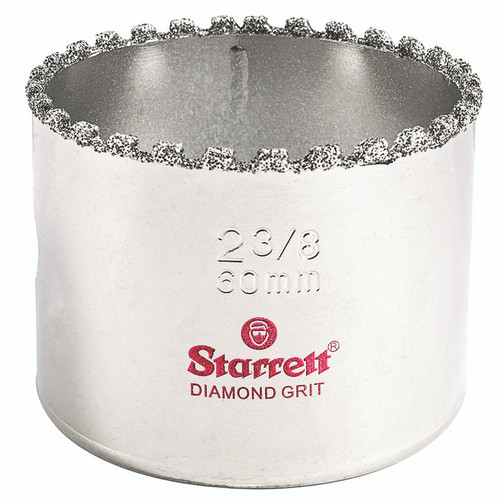 L.S. Starrett KD0238-N Diamond Grit Hole Saw 2-3/8" - 60 mm  Diameter