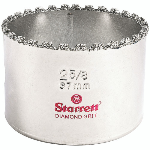 L.S. Starrett KD0258-N Diamond Grit Hole Saw 2-5/8" - 67 mm  Diameter