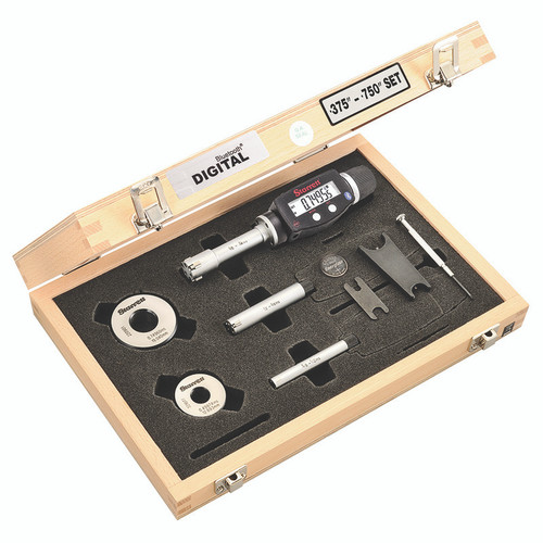 L.S. Starrett S770BXTDZ Micrometer Set Xt3 Digital 3/8-3/4 With Bt