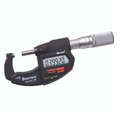 L.S. Starrett W733.1XFL-1 Electronic Micrometer 1" Wireless