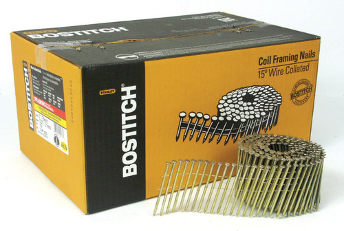Bostitch C10P120DG Nail Coil 120 Plain 3"Galv. 2700 Per Box (1 BX)