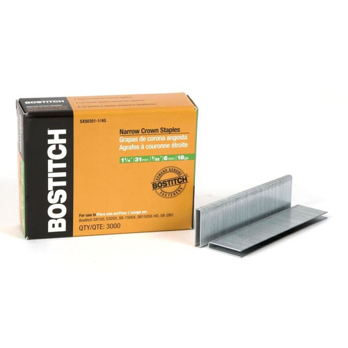 Bostitch SX50351-1/4G Staple 5035 7/32Cn 1-1/4Galv. 3000 Per Box (1 BX)