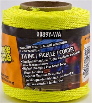 Orion Ropeworks Inc 89Y-WA 250' #18 Nylon Cable Twine - Yellow