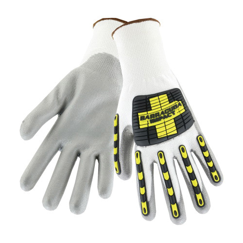 Pip 713HGWUB/XL White Hppe Shell With Grey Pu Dipped Gloves. (1 Pair)