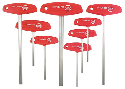 Wiha Tools 33493 8-Pc Metric T-Handle Hexwrench Set (1 SET)