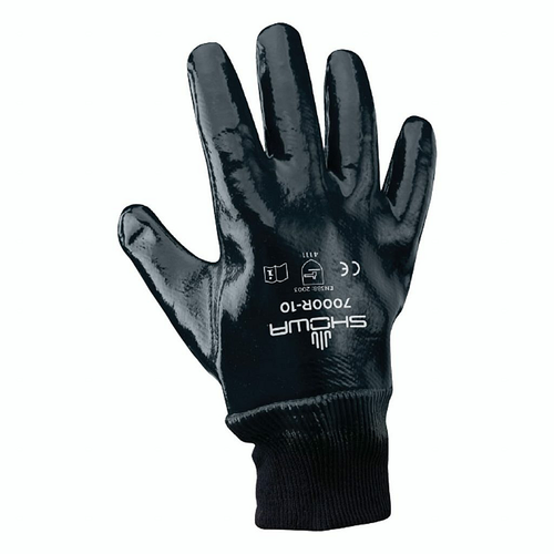 Showa 7199NC-10 Dispose Nitrile-Coated-Navy- Fully-C Dz6 (1 DZ)