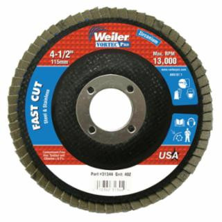 Weiler 31344 4-1/2 Wolv Angled Phenolic Back 40Z 7/8 Arb Hole