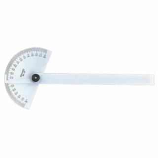 L.S. Starrett 50127 C19 Steel Protractor- 0-180- 6" Blade