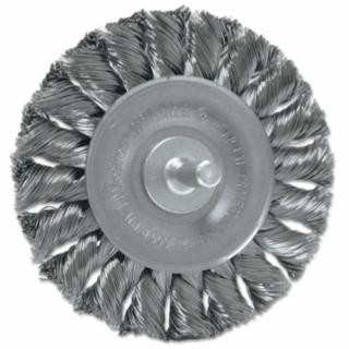 Weiler 17684 Stem Mounted Knot Wheel.014 Ss 1/4 Stem