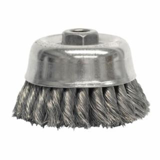 Weiler 12726 4" Double Row Wire Cup Brush .020 Ss
