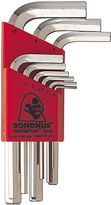 Bondhus 16299 Hlx9Msb 9-Pc. Hex L-Wrench Set Metric (1 SET)