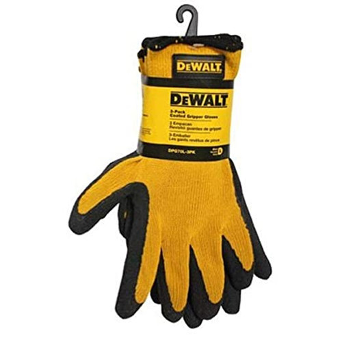 Dewalt DPG70L Textured Rubber Coated Gripper Glv-L (1 Pair)