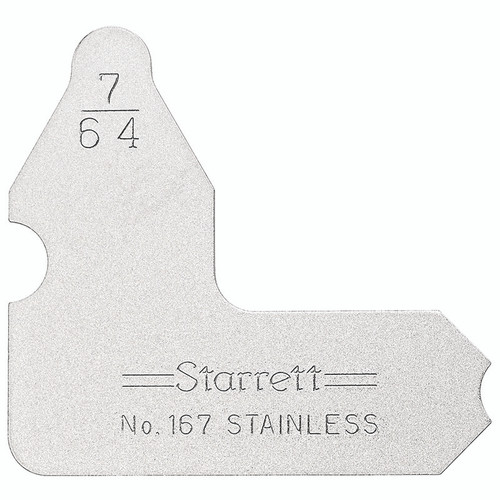 L.S. Starrett 50627 7/64" Radius Gage