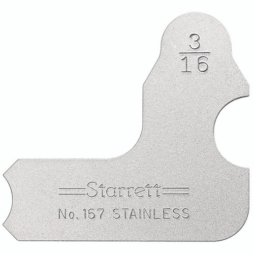 L.S. Starrett 50632 3/16" Radius Gage
