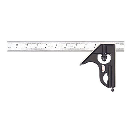 L.S. STARRETT 33HC-18-4R 18" COMBINATION SQUARE- 4R GRAD