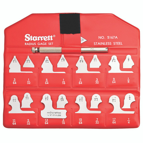 L.S. Starrett 50616 S167Ahz Set: Radius Gage (1 ST)