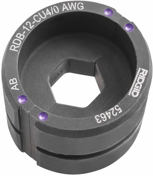 Ridgid 52543 12T Aluminum 4/0 Awg Round Die