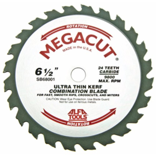 Alfa Tools SB68002 7-1/4 x 24T Ultra Thin Kerf Combined Carbide Tipped Saw Blade