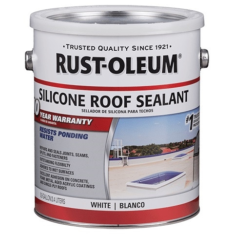 Rust-Oleum Roofing 339670 Silicone Roof Sealant White 3.3 Gal