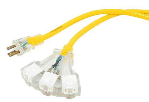 Woods Wire 2827 50' 12/3 Sjtw-A Yellow Jacket Power Block