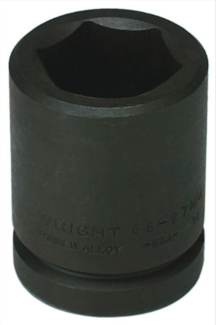 Wright Tool 68-19MM 19 mm 3/4" Drive 6Pt Std Metric Impact Socket
