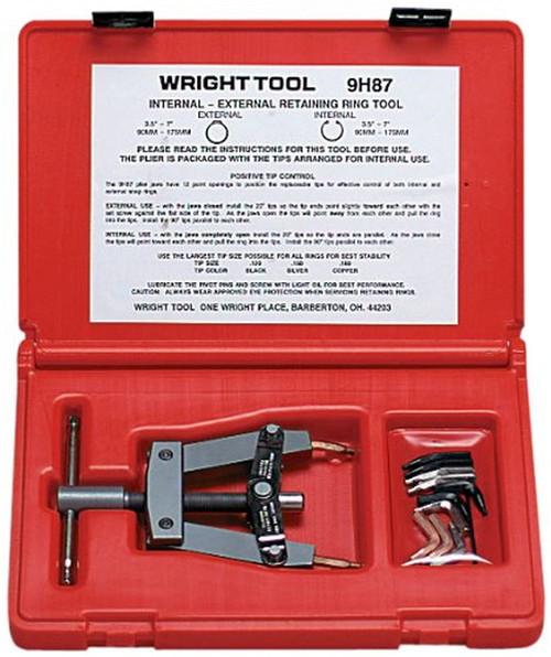 Wright Tool 9H87 Retaining Ring Tool. Fits Internal And Externa