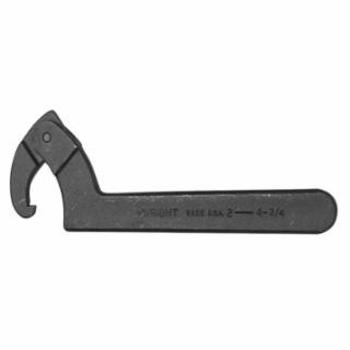 Wright Tool 9634 6-1/8"-8-3/4" Black Adjustable Hook Spanner Wre