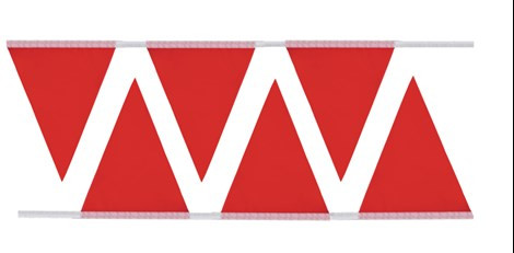 Presco SPF91260R Pennant Flag Red