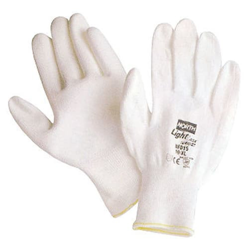 (12DZ/CASE) LIGHTTASK WHITE NYLON SEAMLESS LINER